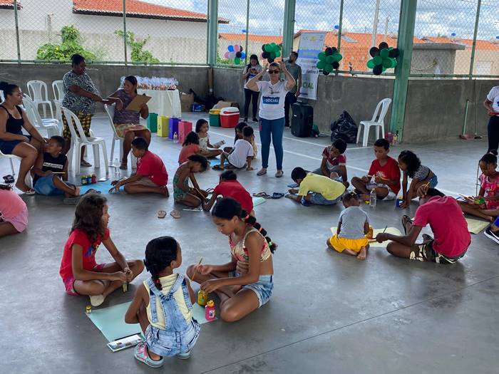 Oficina ecológica chega a crianças dos residenciais em Juazeiro