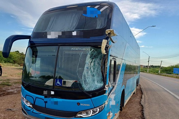 Acidente com ônibus e caminhão é registrado entre Izacolândia e Lagoa Grande (PE)