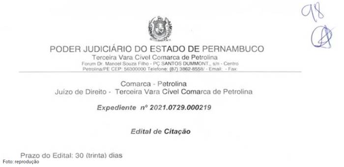 Edital de Citação