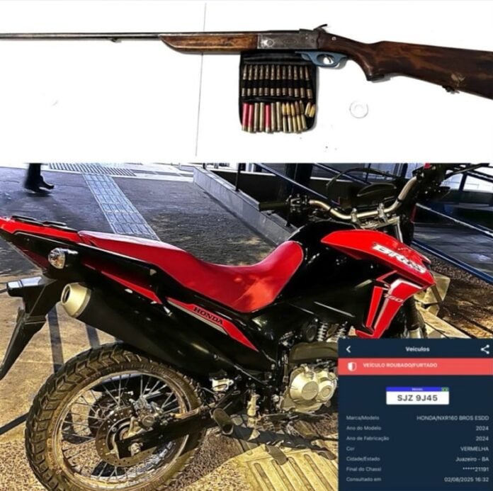 Polícia prende suspeito por posse ilegal de arma de fogo e receptação no Projeto Maria Tereza em Petrolina (PE)