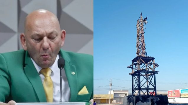 Luciano Hang faz anúncio sobre futuro da Havan após Estátua da Liberdade ser completamente destruída em Petrolina (PE)