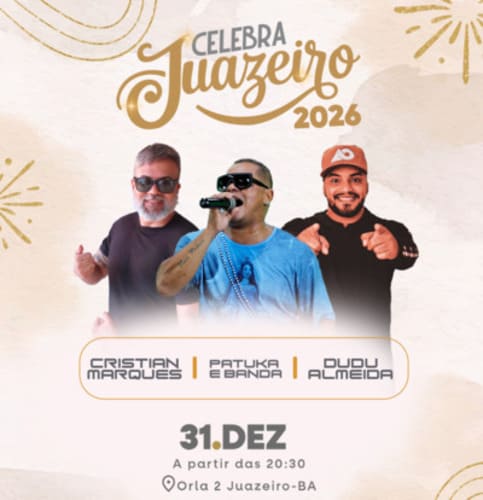 Réveillon de Juazeiro será na Orla II com shows e queima de fogos