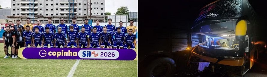 Preparador físico morre em acidente com ônibus do time sub-20 Águia de Marabá em Tocantins